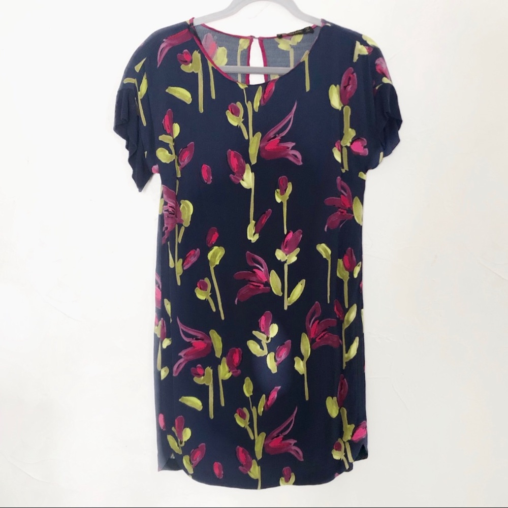 Zara Floral Printed Shift Dress - Small